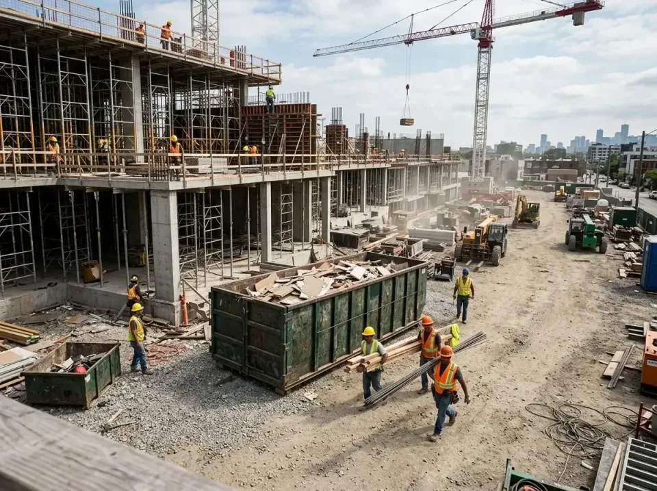 commercial-construction-site-w-002 — frequently asked questions, Low Cost Construction Dumpster Rental in Wells, MN